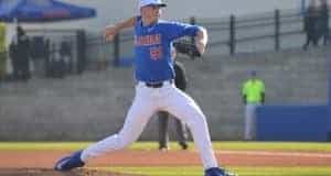 University of Florida sophomore Brady Singer pitches against William & Mary- Florida Gators baseball- 1280x850