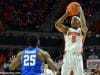 University of Florida sophomore guard KeVaughn Allen shoots a three against Kentucky- Florida Gators basketball- 1280x852