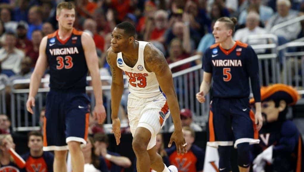 Florida Gators basketball player Justin Leon against Virginia- 1280x828