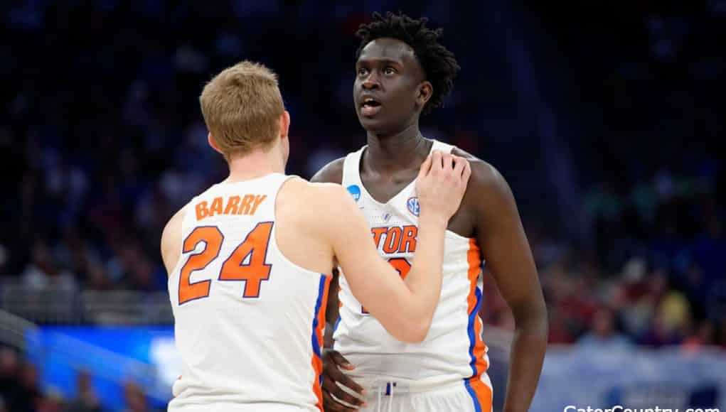 Florida Gators basketball players Gorjok Gak and Canyon Barry- 1280x853