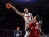 Florida Gators basketball point guard Chris Chiozza passes against Arkansas- 1280x853