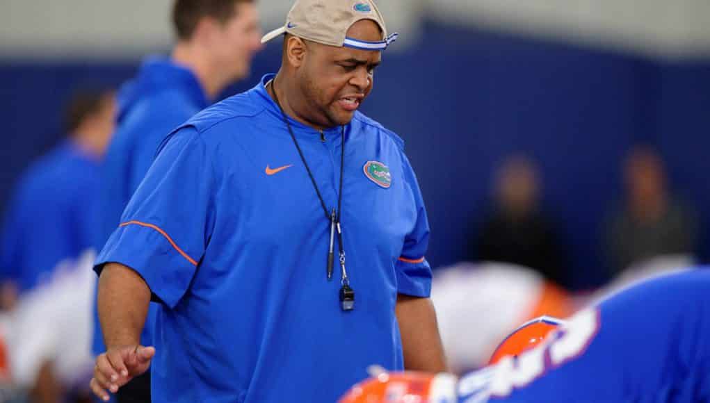 Florida Gators offensive line coach Brad Davis- 1280x853