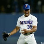Florida Gators pitcher Andrew Baker pitches against FSU- 1280x851