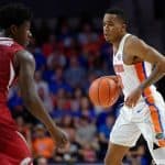 Florida Gators point guard Kasey Hill against Arkansas- 1280x853