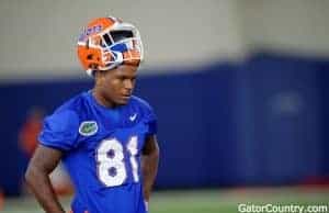 Florida Gators receiver Antonio Callaway at spring practice- 1024x682