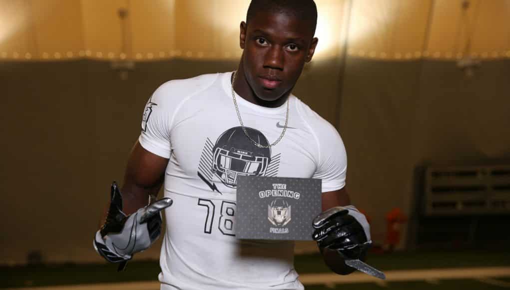 Florida Gators recruiting WR target Kevin Austin at the Opening Regional- 1280x853