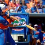 Florida Gators softball player Janell Wheaton hits against Missouri - 1280x853