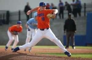 University of Florida freshman pitcher Tyler Dyson throws against Columbia University- Florida Gators baseball- 1280x845