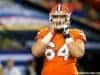 University of Florida offensive lineman Tyler Jordan fixes his helmet during the 2016 SEC Championship game- Florida Gators football- 1280x852
