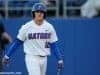 University of Florida outfielder Blake Reese walks back to the dugout after striking out against Florida State- Florida Gators baseball- 1280x852