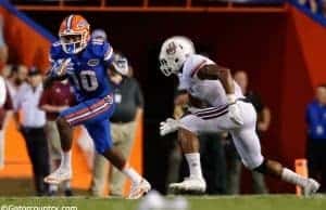 University of Florida receiver Josh Hammond makes his first career reception against UMass- Florida Gators football- 1280x852