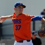 University of Florida sophomore pitcher Jackson Kowar throws against the Miami Hurricanes- Florida Gators baseball- 1280x852