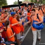Florida Gators offensive lineman Brett Heggie during Gator Walk in 2016- 1280x853