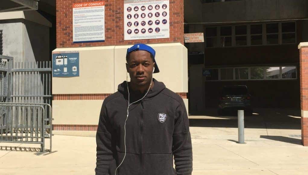 Florida Gators recruiting WR target Jacob Copeland at the Orange and Blue game- 1280x960