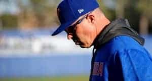 University of Florida manager Kevin O’Sullivan walks to the dugout before the Gators game against Florida State- Florida Gators baseball- 1280x854