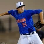 University of Florida pitcher Alex Faedo throws against Georgia Tech during the Gainesville Regional- Florida Gators baseball- 1280x852
