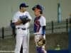 University of Florida catcher JJ Schwarz talks with pitcher Alex Faedo on the mound in a loss to Kentucky- Florida Gators baseball- 1280x852