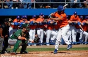 University of Florida outfielder Nelson Maldonado takes a swing in a series against the Miami Hurricanes- Florida Gators baseball- 1280x852