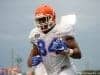 University of Florida tight end Camrin Knight goes through a practice during spring football camp in 2016- Florida Gators football- 1280x852