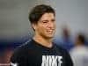 Quarterback Matt Corral watching Friday Night Lights from the sidelines while on an unofficial visit to UF- Florida Gators recruiting- 1280x852