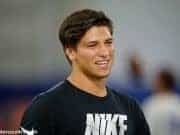 Quarterback Matt Corral watching Friday Night Lights from the sidelines while on an unofficial visit to UF- Florida Gators recruiting- 1280x852