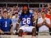 University of Florida safety Marcell Harris celebrates with fans after the Florida Gators 2016 win over the Georgia Bulldogs- Florida Gators football- 1280x852