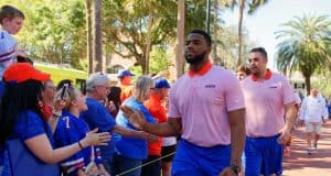 Florida Gators offensive lineman Martez Ivey at Gator Walk in 2016-1280x855