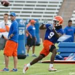 Florida Gators receiver Dre Massey at fall practice in 2017- 1280x853
