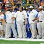 Florida Gators head coach Jim McElwain watches on Saturday against Michigan- 1280x853