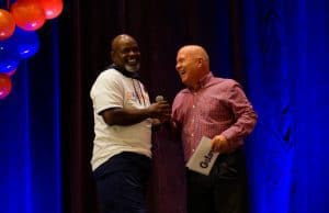 Florida Gators pep rally with Emmitt Smith and Mick Hubert- 1280x854