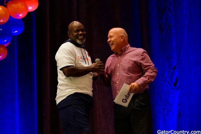 Florida Gators pep rally with Emmitt Smith and Mick Hubert- 1280x854