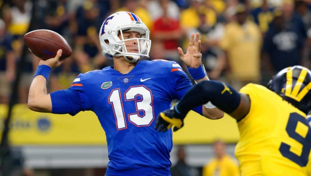 Florida Gators quarterback Feleipe Franks against Michigan-1280x853