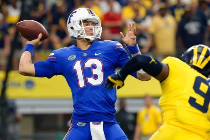 Florida Gators quarterback Feleipe Franks against Michigan-1280x853