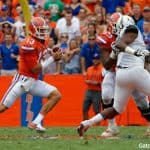 Florida Gators quarterback Feleipe Franks runs against Vanderbilt- 1280x852