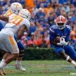 Florida Gators receiver Kadarius Toney catches a pass against Tennessee- 1280x852