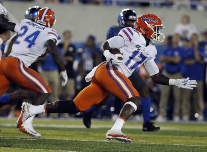 Florida Gators receiver Kadarius Toney scores against Kentucky- 1280x943