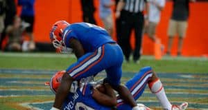 Florida Gators receivers Brandon Powell and Tyrie Cleveland celebrate- 1280x852