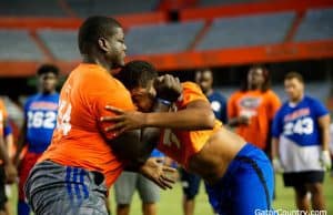 Florida Gators recruiting OL target Ed Montillus at FNL- 1280x854