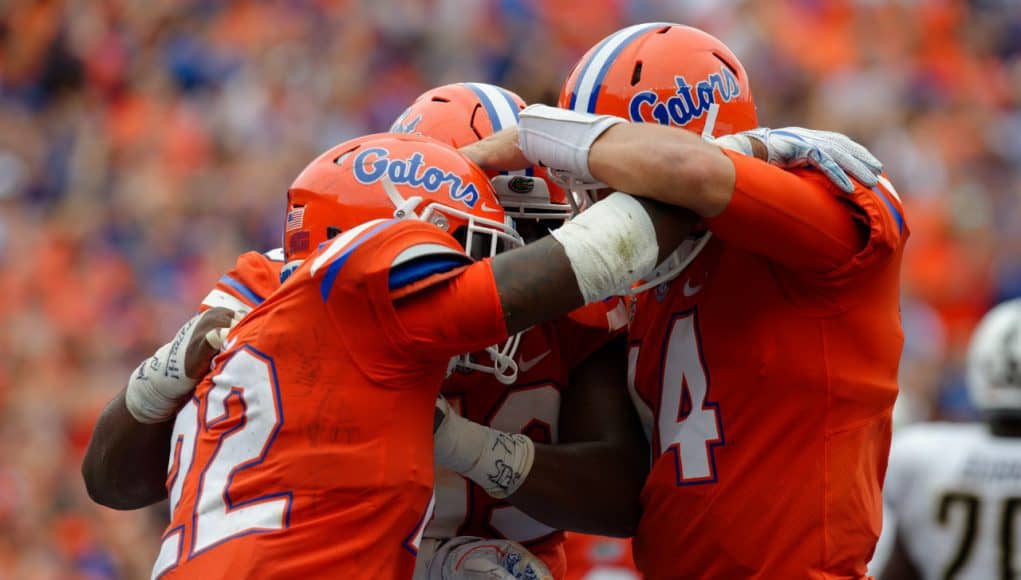 Florida Gators running back Lamical Perine after his TD run against Vandy- 1280x852