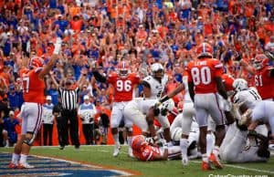 Florida Gators running back Malik Davis scores against Vanderbilt- 1280x854