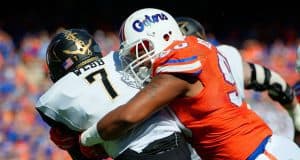 Florida Gators must stop “Gator Killer” Ralph Webb University of Florida defensive lineman Jon Bullard tackles Vanderbilt running back Ralph Webb in a win over Vanderbilt- Florida Gators football- 1280x851