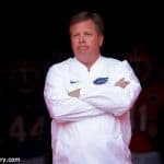 University of Florida head coach Jim McElwain waits to lead his team out of the tunnel before the 2017 Orange and Blue Debut- Florida Gators football- 1280x854