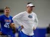 University of Florida offensive coordinator Doug Nussmeier watches as players go through drills during Friday Night Lights- Florida Gators football- 1280x852