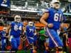 University of Florida offensive linemen take the field before the Florida Gators game against the Michigan Wolverines- Florida Gators football- 1280x852