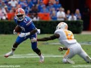 University of Florida receiver Kadarius Toney makes Tennessee defensive back Emmanuel Moseley miss in the open field- Florida Gators football- 1280x852