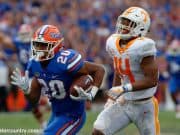 University of Florida running back Malik Davis carries the ball against the Tennessee Volunteers- Florida Gators football- 1280x852