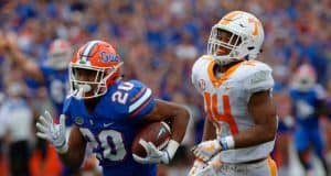 University of Florida running back Malik Davis carries the ball against the Tennessee Volunteers- Florida Gators football- 1280x852