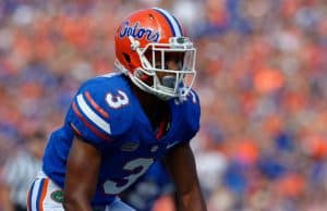 Florida Gators DB Marco Wilson against LSU in 2017-1280x853