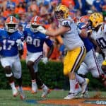 Florida Gators athlete Kadarius Toney runs against LSU in 2017- 1280x852