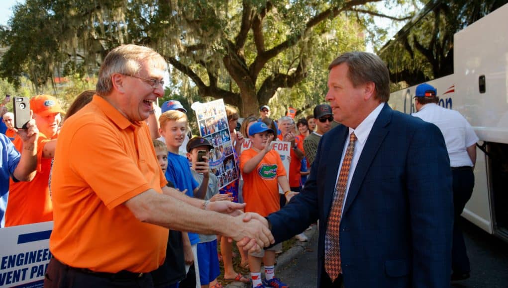 Florida Gators head coach Jim McElwain at Gator Walk - 1280x852